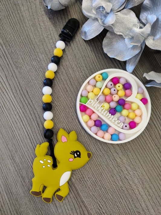 Purulelu bambi sinappi (musta / sinappi / valkoinen) - pikkumeea